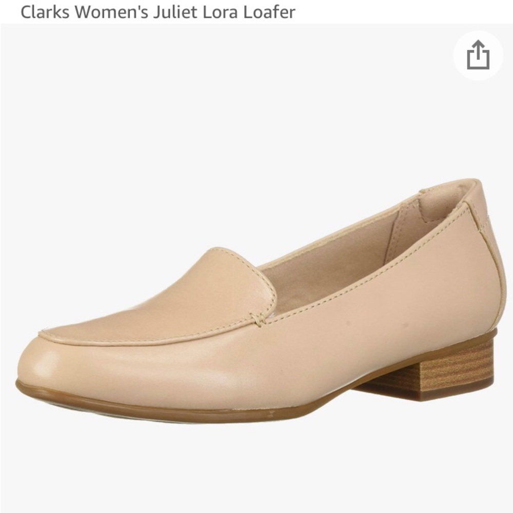 Clarks Juliet Lora Loafer, size 5, actual color is close to beige or nude